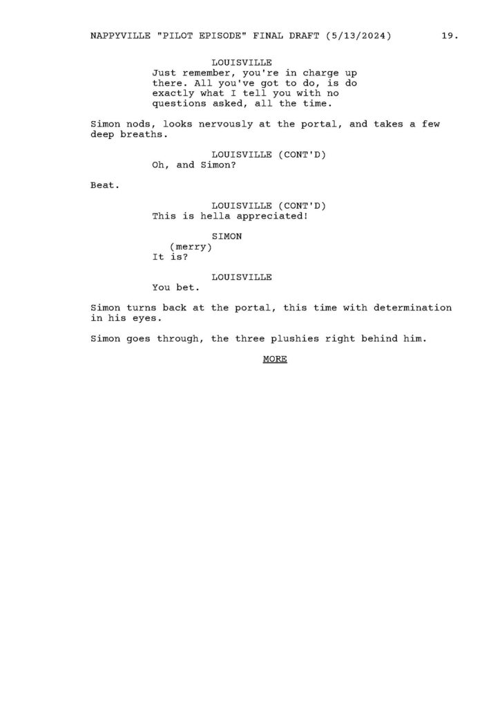 Nappyville pilot script by Patrick Will