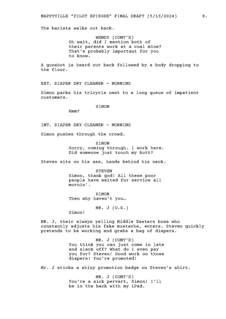 Nappyville pilot script by Patrick Will