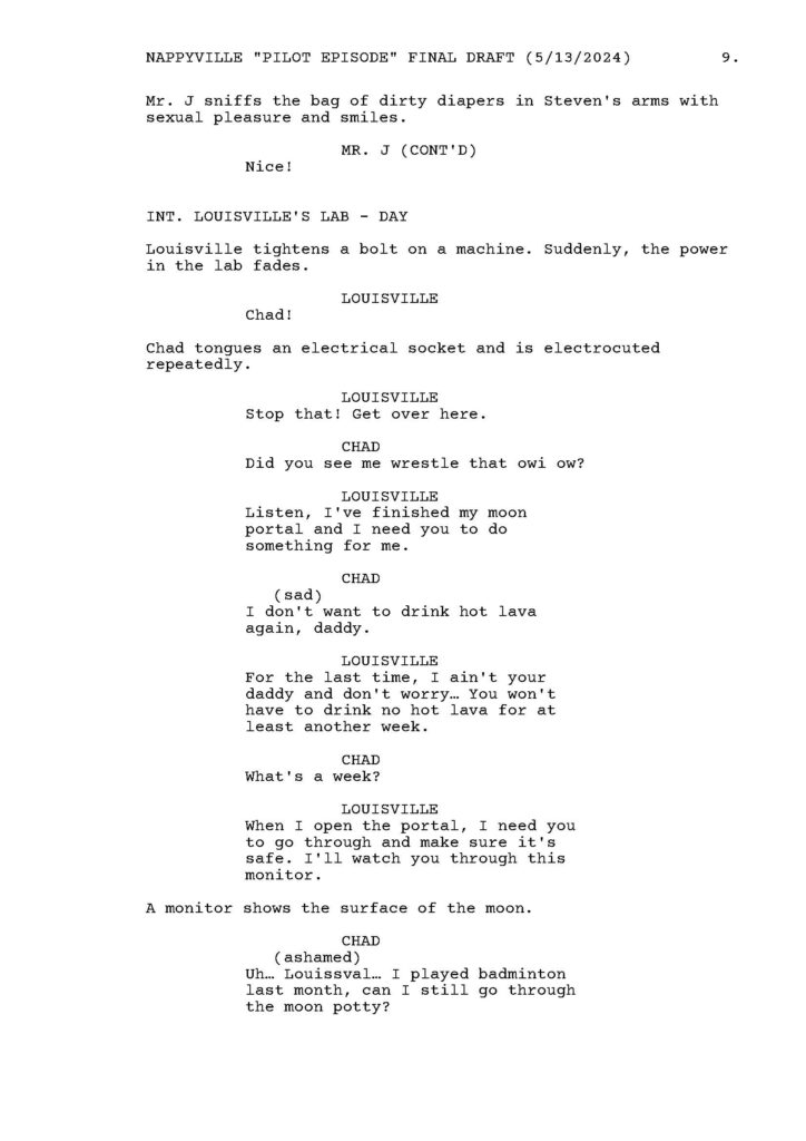 Nappyville pilot script by Patrick Will