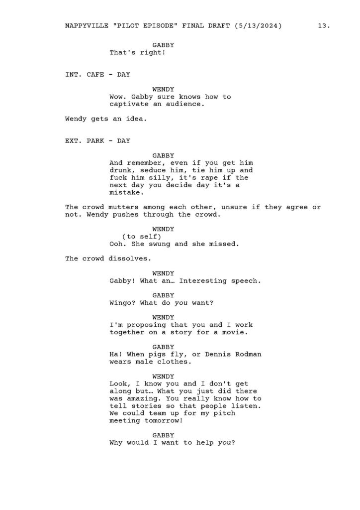 Nappyville pilot script by Patrick Will