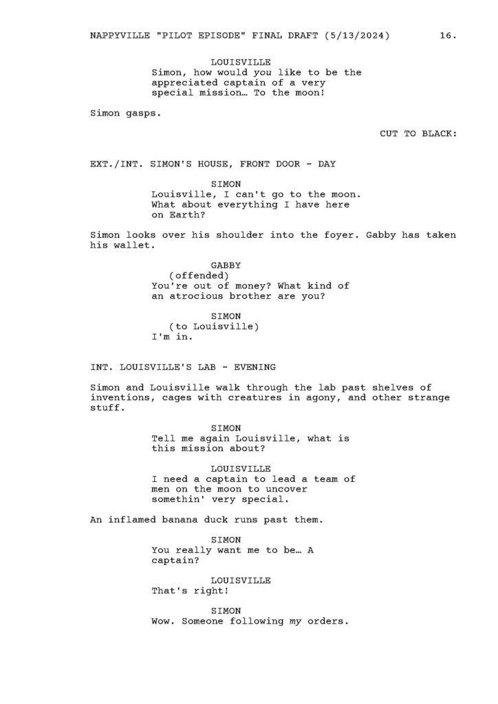 Nappyville pilot script by Patrick Will