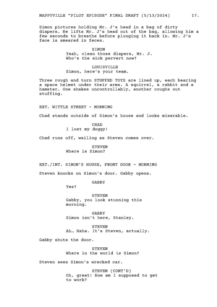 Nappyville pilot script by Patrick Will